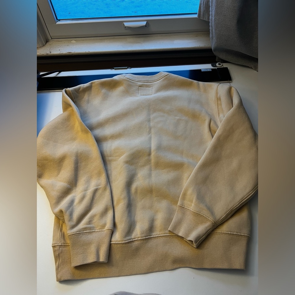 Abercrombie & Fitch (Yellowy mustard color) Maine sailing  Crewneck Sweatshirt - Picture 10 of 11